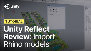 How to import Rhino models to Unity Reflect Review