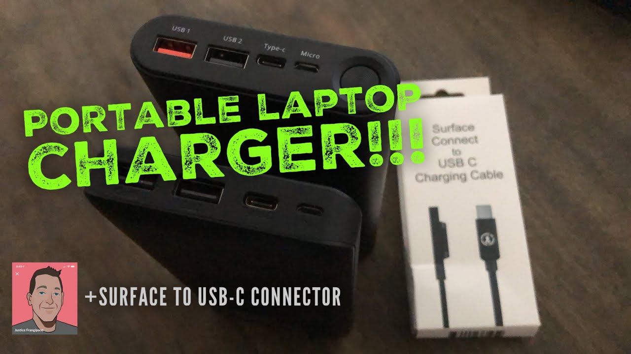 Charge Surface Pro 3 4 5 6 7 With Portable Charger J Go Tech Pd Power Bank Review Youtube