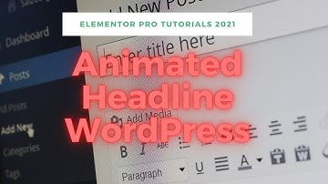 How to add  Animated Headline Pro  Elementor | Elementor PRO Tutorials 2021