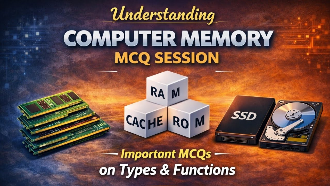 L5. Computer Memory | Computer MCQ Series | JKSSB Computer most important MCQs