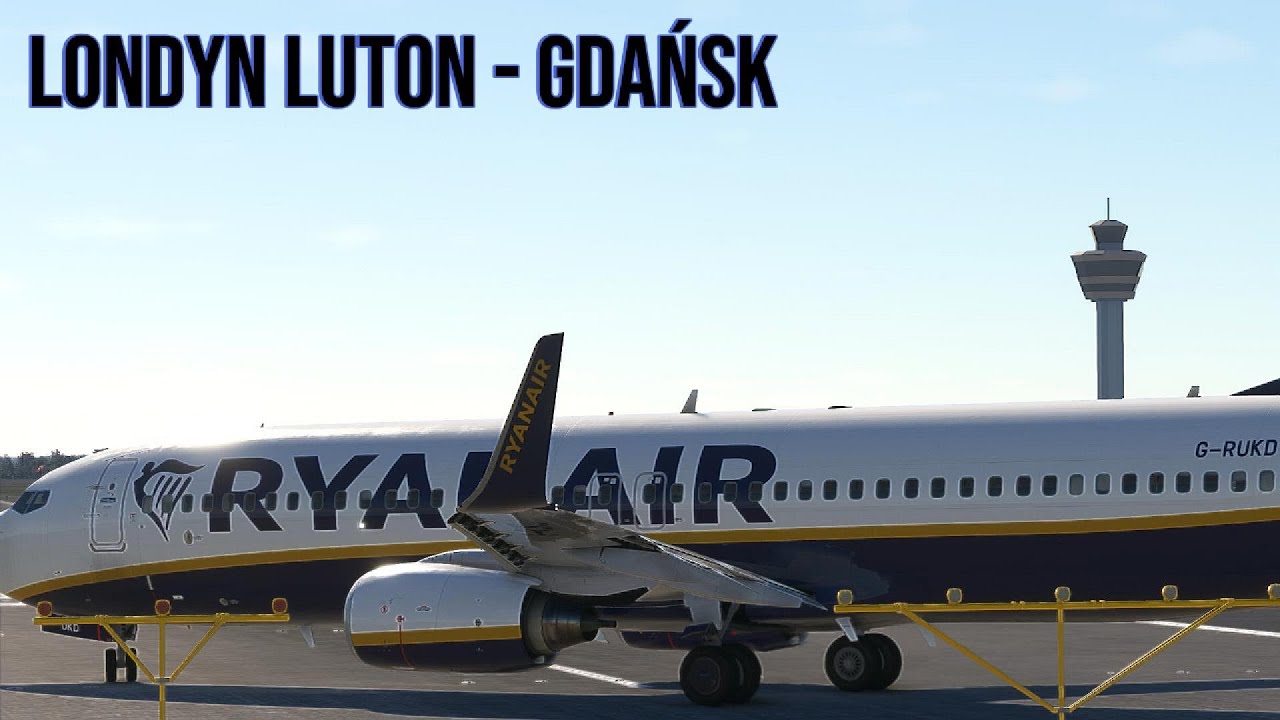 Londyn Luton - Gdańsk | B737-800 | G-RUKD | BeyondATC | PMDG - YouTube