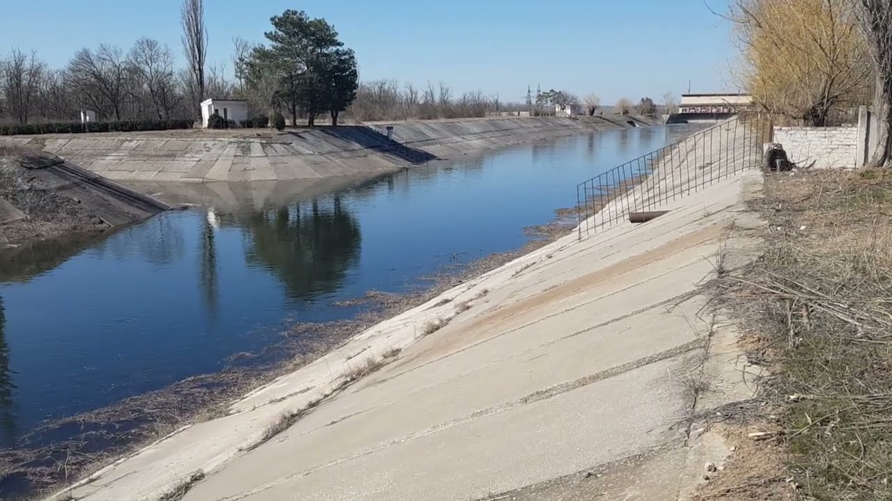 Северо-Крымский канал. НС-1 Победная запущена! - YouTube