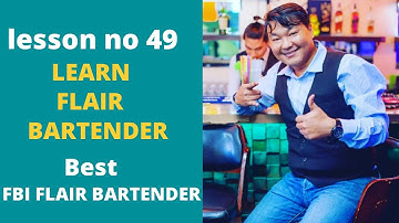 Lesson no 49  learn basic tendem flair bartender with FBI flair bartender/ NFBA/Best bartender