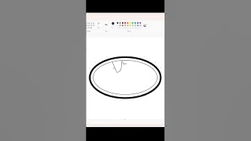 Drawing a Batman logo using MS Paint #shorts