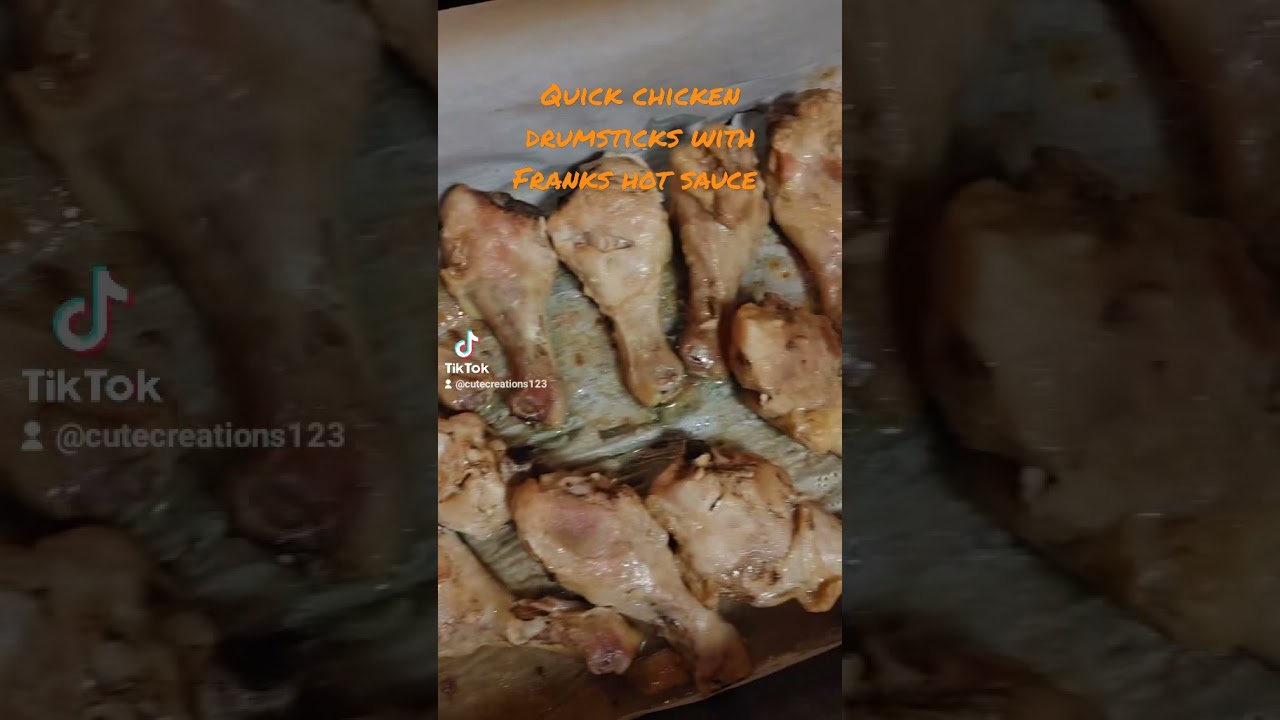 Chicken drumsticks with hot sauce 