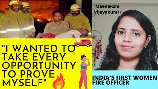 Meenakshi Vijayakumar|Inspiring women stories|Indias first women fire fighter|Tamil|Benz Kat
