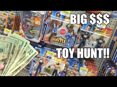 FOUND MONEY WWE TOY HUNT! Elite 37, NEW Battlepack Wrestling Figures at WALMART