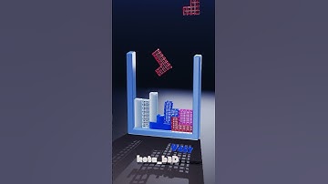 Tetris Softbody Mesh 457 / Blender Animation #softbody #games #tetris #gaming #animation #puzzle