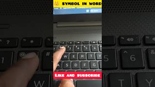 ? symbol ?//in ms word?‍? ||youtubeshort viral msword shortvideo