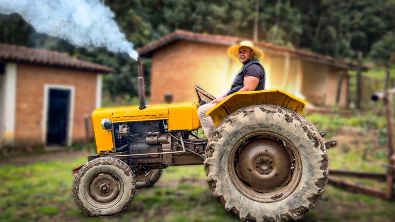 BITELO QUASE BATEU  O TRATOR NO RANCHO DO XUCRAO 