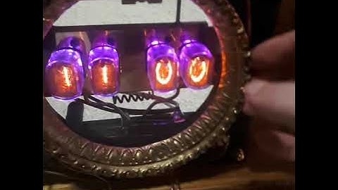 Chiming nixie steampunk mantle clock #1 with real chime