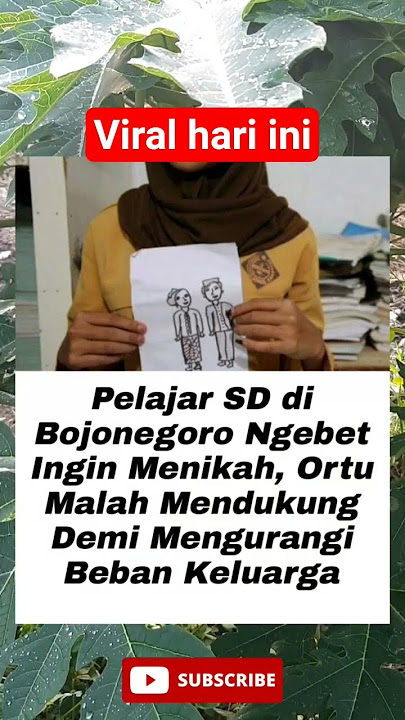 viral🔥Bocil SD di Bojonegoro Ngebet Ingin Men**kah Ortu Malah Mendukung  #shorts