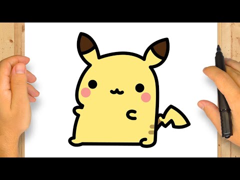 かわいいピカチュウの描き方 | ステップバイステップのシンプルで簡単
