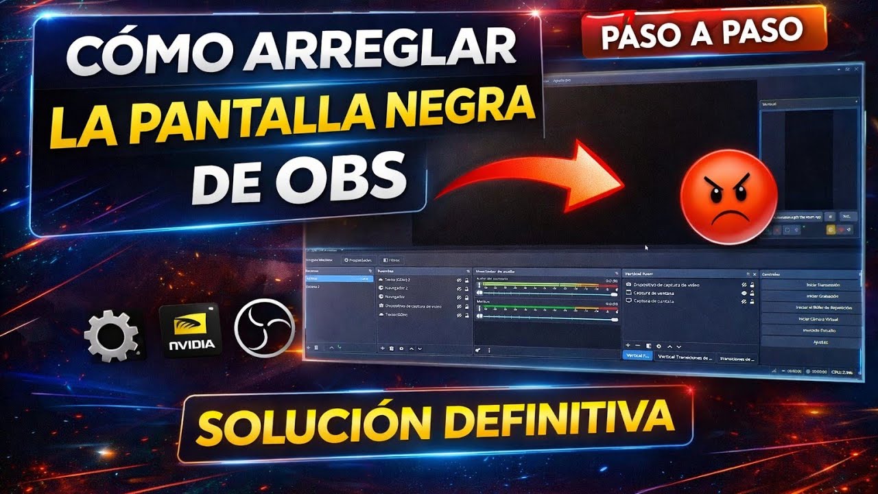 🔥PANTALLA NEGRA EN OBS | LO ARREGLAS YA MISMO (2026)🚀