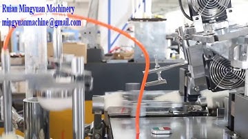 Ultrasonic Heater Paper Cup Machine with counting system running 50 pcs each min