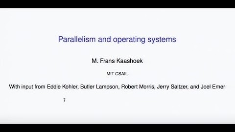 Parallel computing and the OS