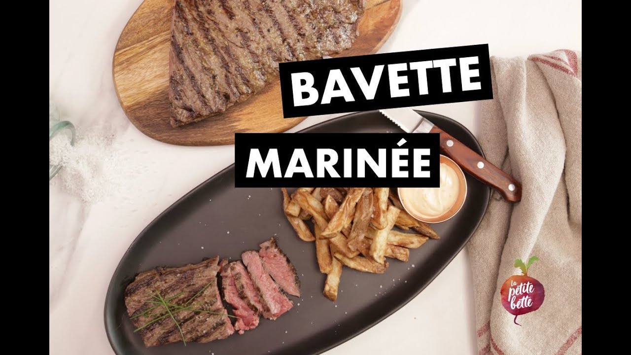 RECETTE FACILE RAPIDE BAVETTE MARINÉE 🥩Marinade steak grill BBQ Petite  bette - YouTube