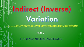 mathskeypoints - Indirect (Inverse) Variation - Part 2