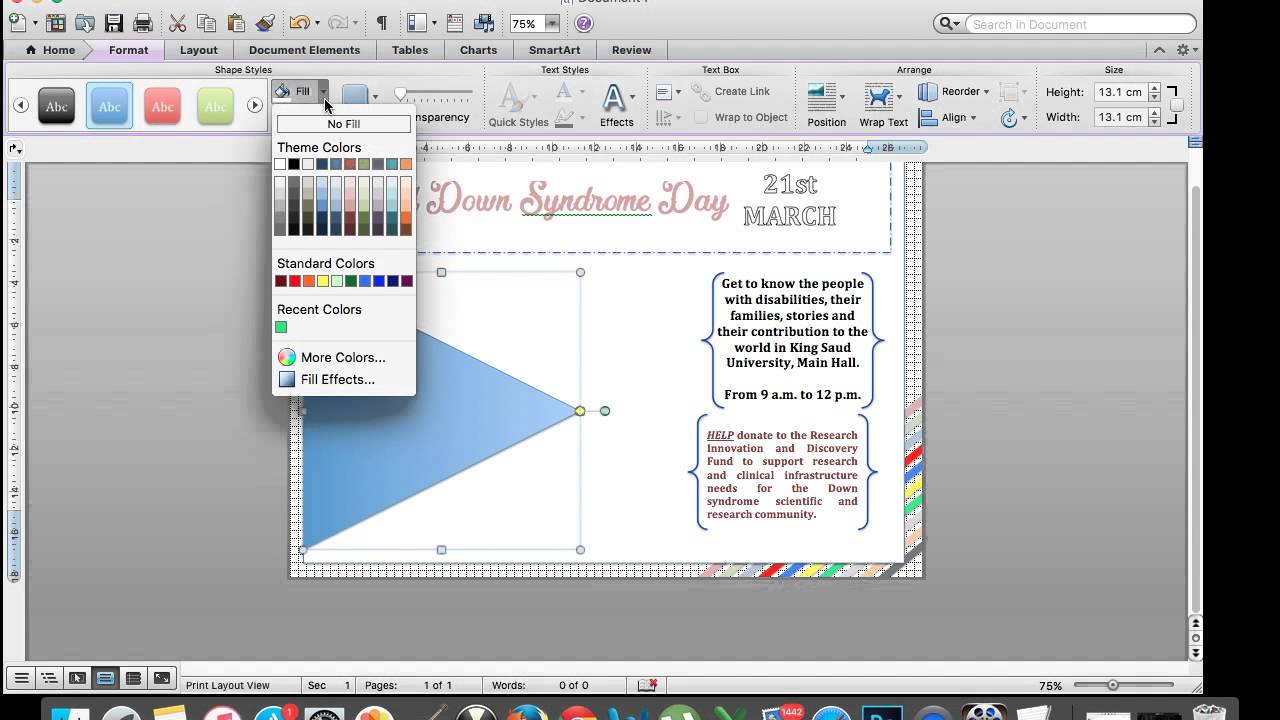 how to do poster presentation in word