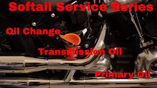 Harley Davidson Softail Slim Service SeriesOil Change