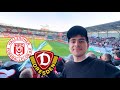 Ostderby eskaliert fan material brennt 3liga  hallescher fc vs dynamo dresden  stadionvlog