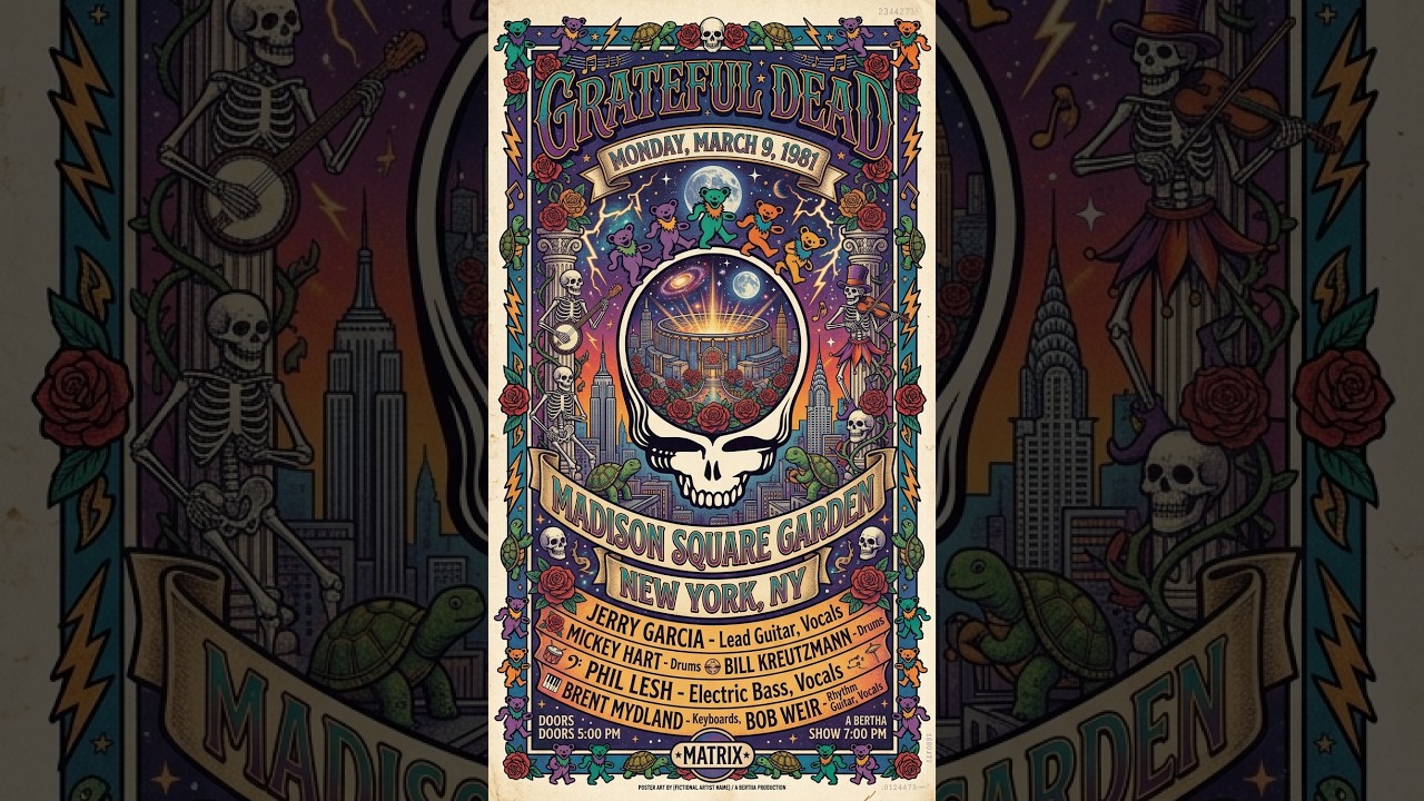 Grateful Dead - 3.9.1981 - Madison Square Garden - NYC, NY - YouTube
