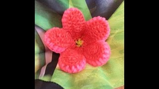 Rainbow loom Forget-me-not Tutorial (better camera angle)