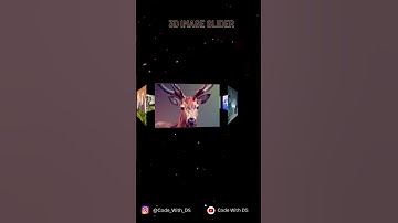 3D Image Slider With Hover Animation  #shorts #1