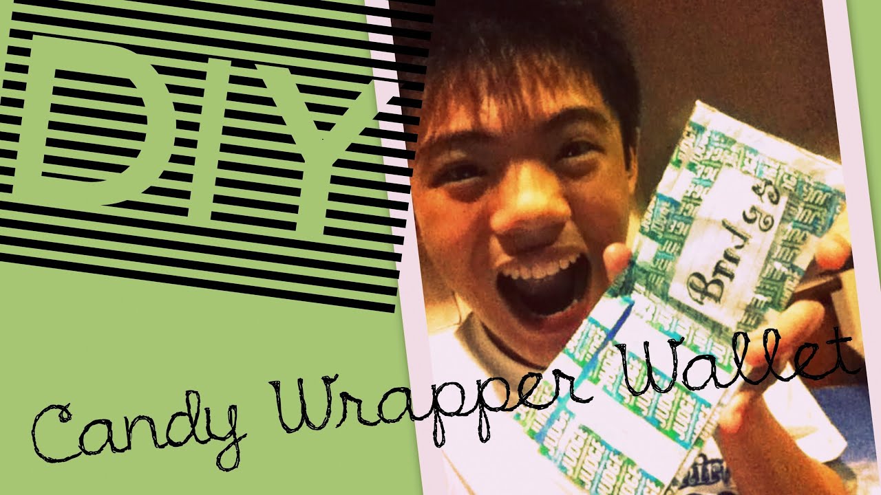 Tutorial on DIY Candy Wrapper Wallet - YouTube