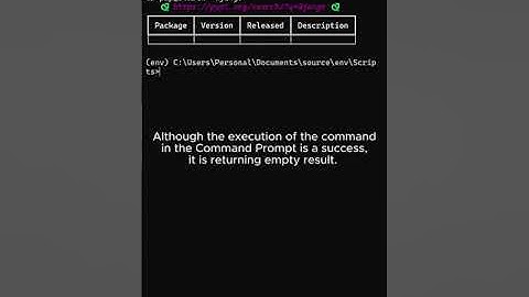 11 - How to Search Django Python Package Library Using pip_search in Microsoft Windows #tips #short
