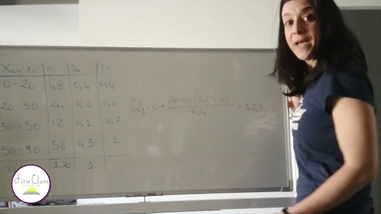 05| Esempio Quartili con Distribuzione in Classi