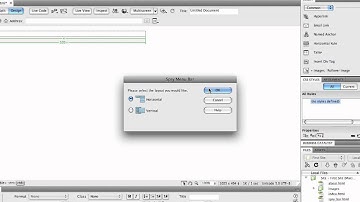 Dreamweaver  - Spry 01 - Insert and Page Align Spry Menu Bar