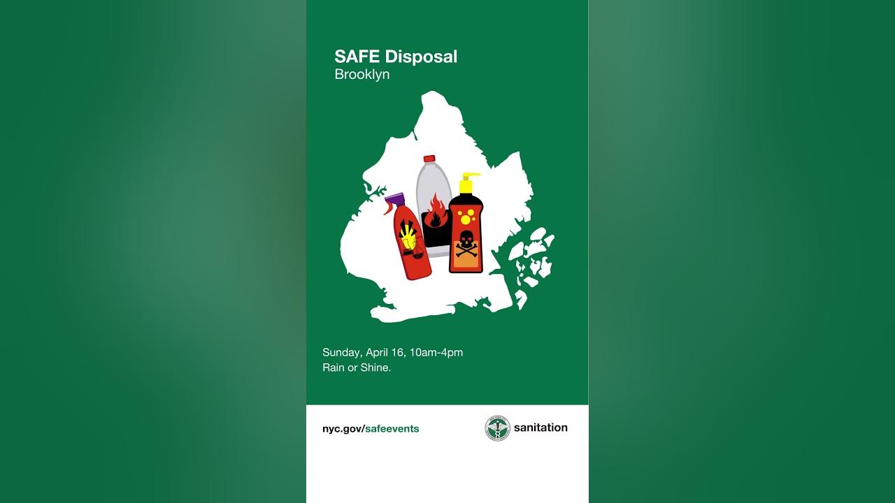Brooklyn SAFE Disposal Event Sunday, 4/16 dsny nyc YouTube