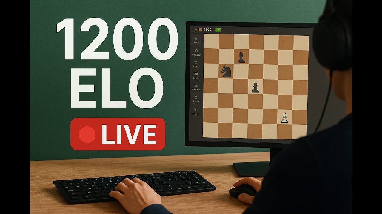 Day 1 | Chess Live Stream | road to 1200 elo - YouTube