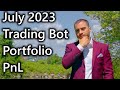 July Trading Bot Portfolio PnL
