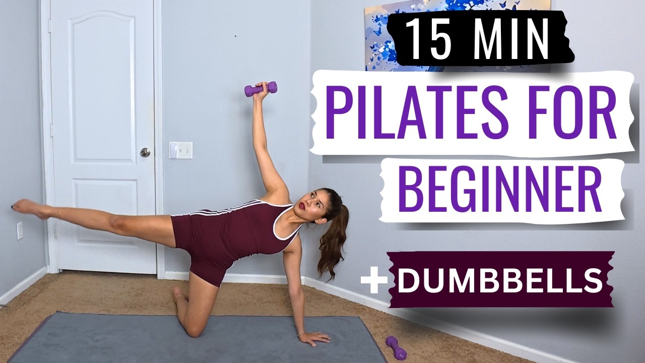 Pilates with Dumbbells: Sculpt Your Abs, Arms & Legs in 15 Minutes