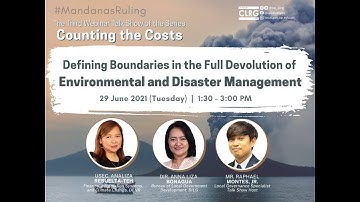 Counting the Costs: Defining Boundaries in the Full Devolution of Environmental and Disaster Mgmt.