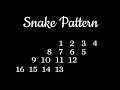 snake pattern print program #gvspace #snakepatternprint #zohointerview #gvspace