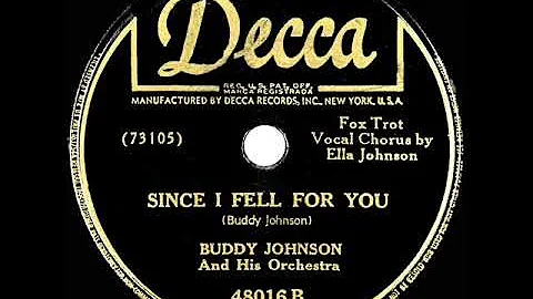 1st RECORDING OF: Since I Fell For You - Buddy Joh...