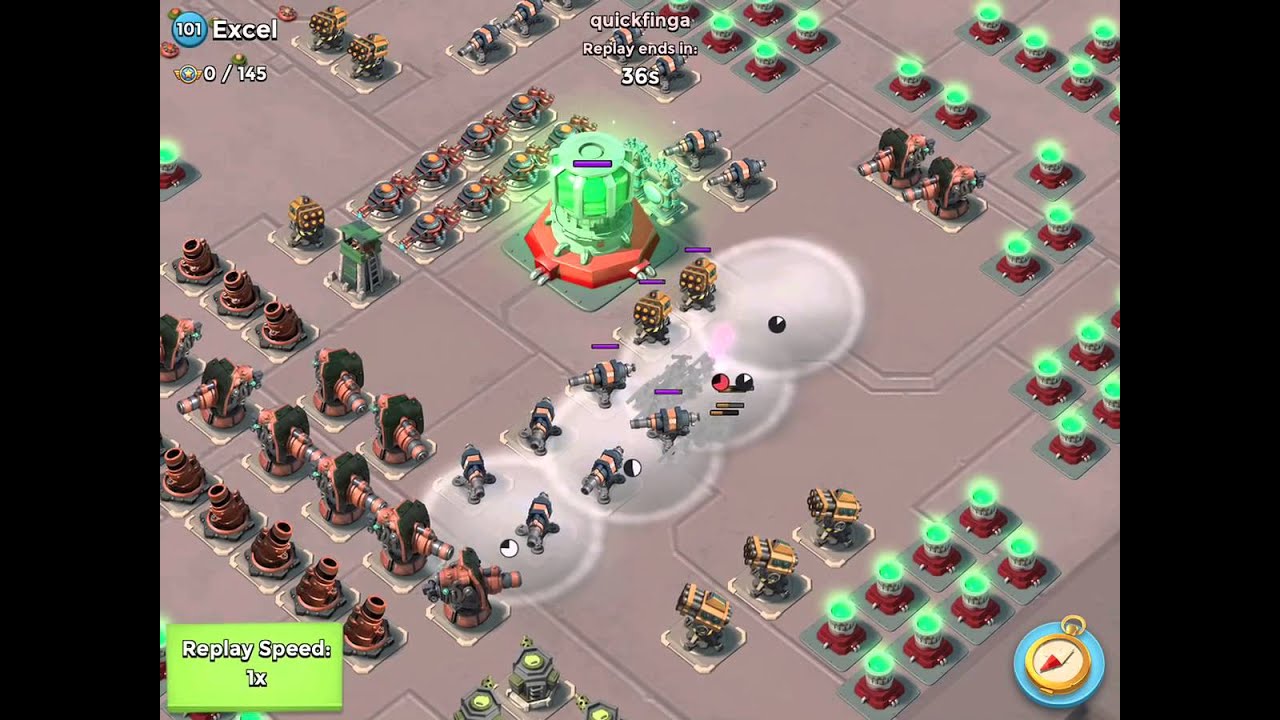 Boom Beach Gameplay Excel All Zooka Solo
