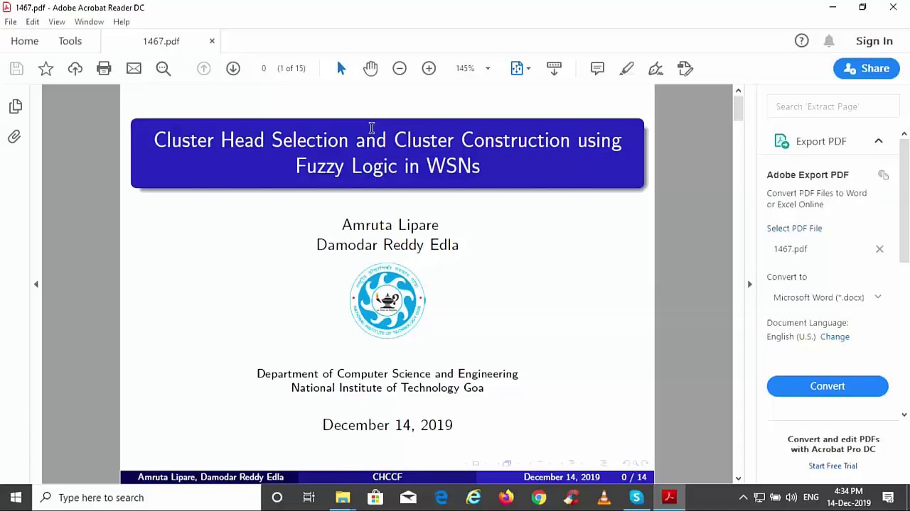 Cluster Head Selection and Cluster Construction Using Fuzzy Logic in ...