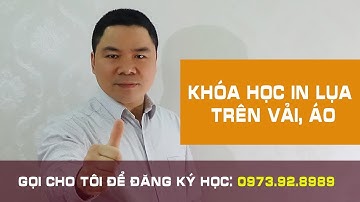 Dạy nghề in áo | Khóa Học In Lụa Trên Vải,  in Áo Thun, in Áo Đồng Phục, in Áo Bóng Đá