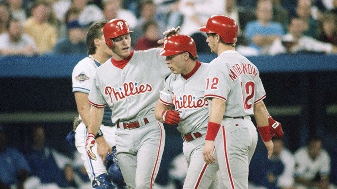 90's Lenny Dykstra Philadelphia Phillies Nutmeg Breakthrough MLB T
