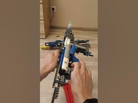 Автомат из Лего который стреляет #лего #lego - YouTube