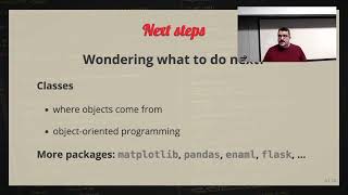 Lecture 26: Questions and next steps