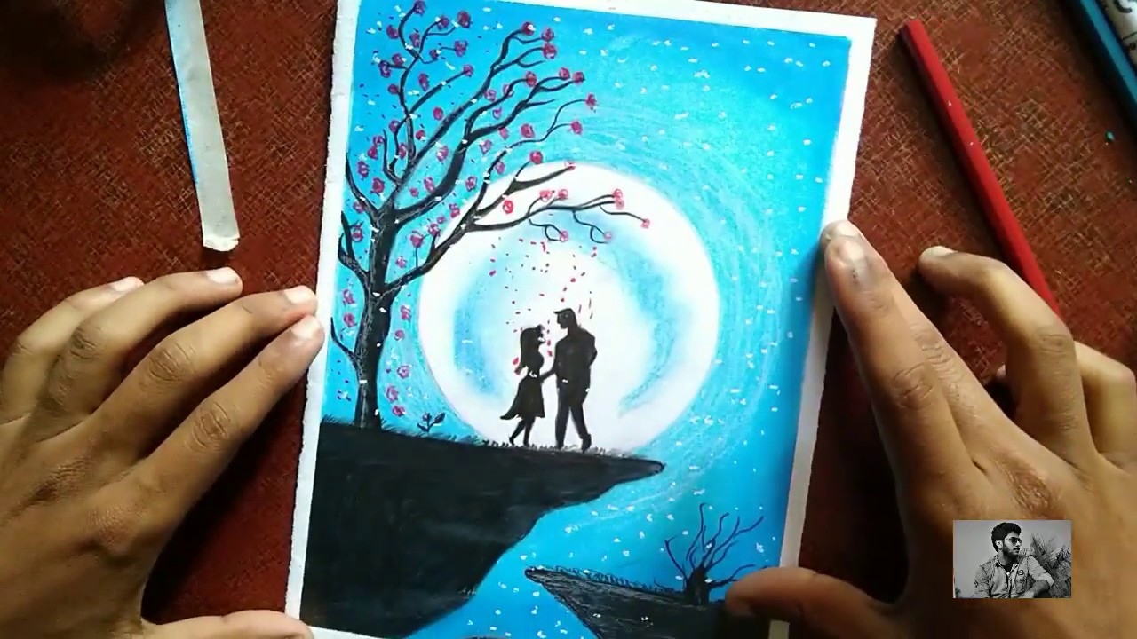 Oil pastel drawing of beautiful couple step by step YouTube