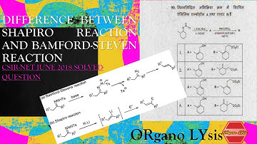 Bamford Steven Reaction|Shapiro Reaction| [3,3]- Sigmatropic| NET JUNE 2018 QUESTION DETAIL SOLVED