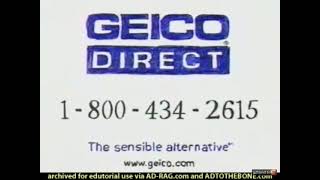 Geico Direct Commercial 2001 Bone 10 Seconds usa