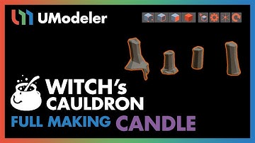 3D Modeling in Unity - Full Making Video of a Candle in the Witch