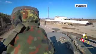 🇷🇺🇺🇦Тигры Росгвардии продвигаются по трассе Крым-Херсон. Видео от первого лица